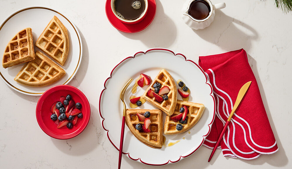 Photo of Golden Protein Waffles