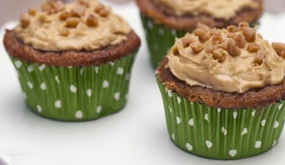 Brown Sugar Baby Cakes with Toffee Bits & Molasses