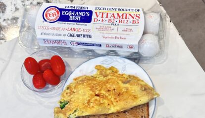 Mediterranean Broccoli & Cheese Omelet