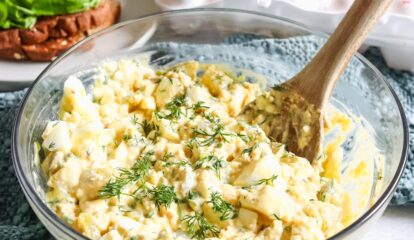 Hot Honey Pickle Egg Salad