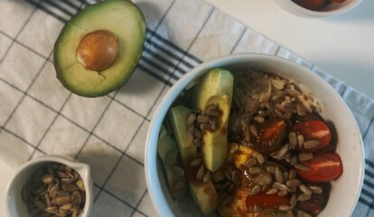 Avocado & Scrambled Egg Power Bowl with Jasmine Rice