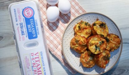 Cheesy Egg & Veggie muffins