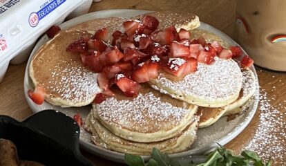 Lemon Strawberry Pancakes