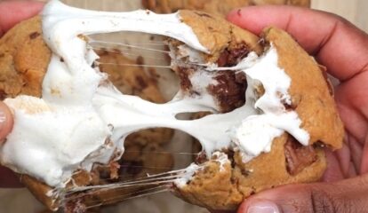 Thick Brown-Butter S’mores Cookies