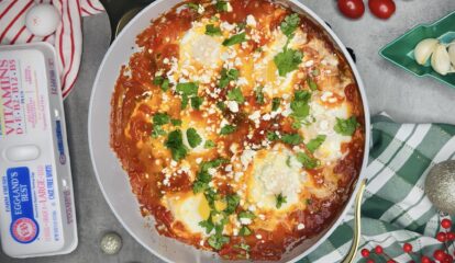 Holiday Shakshuka with Roasted Red Peppers