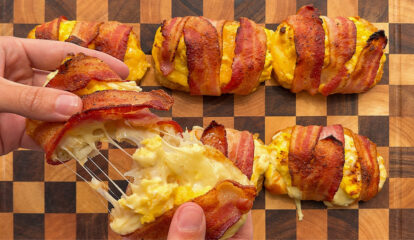 Bacon Wrapped Loaded Hash Browns