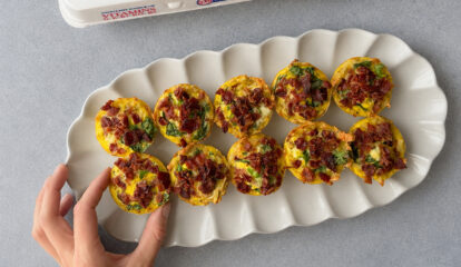 Hash Brown Quiche Cups