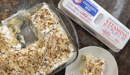 Piña Colada Poke Cake