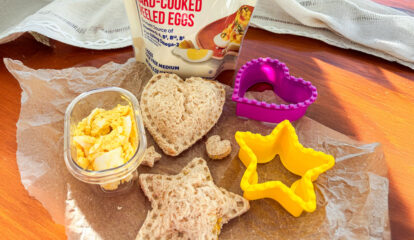 Crustless Cookie Cutter Egg Salad Sandwiches