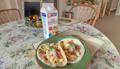 Savory Egg White Breakfast Tacos