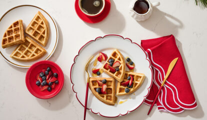 Golden Protein Waffles