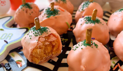 Easy Pumpkin-Shaped Cake Balls