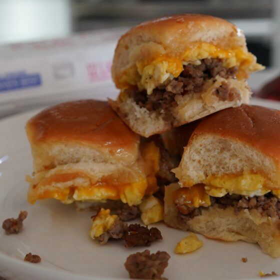 Photo of Maple Sausage & Egg Hawaiian Sliders