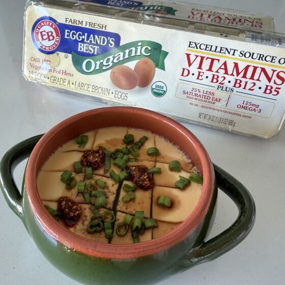 Photo of Silky Japanese-Style Steamed Egg Custard with Salmon & Sweet Potato