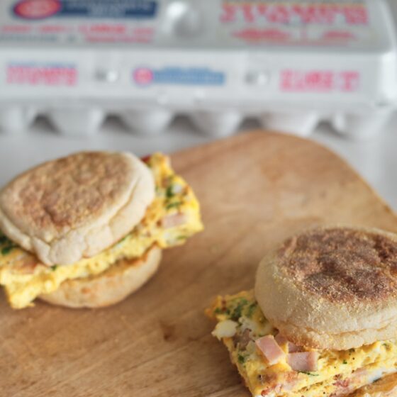 Photo of Cheesy Egg + Bacon Breakfast Sheet Pan