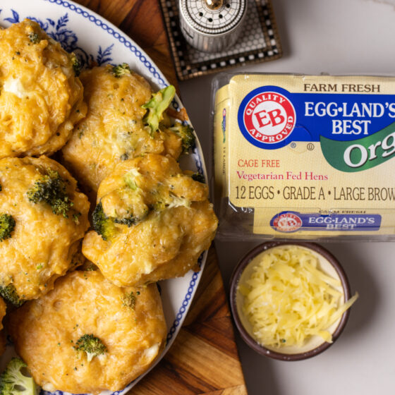 Photo of High Protein Broccoli Cheddar Cottage Cheese Breakfast Biscuits