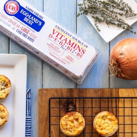 Photo of Mini Caramelized Onion & Gruyère Quiches