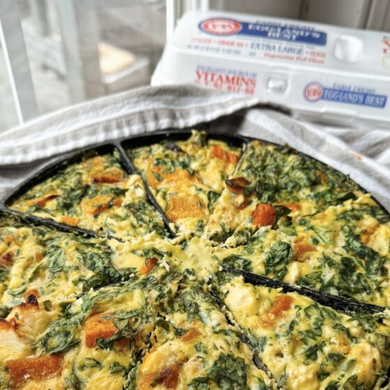 Photo of Thanksgiving Leftover Butternut Squash, Spinach & Feta Frittata