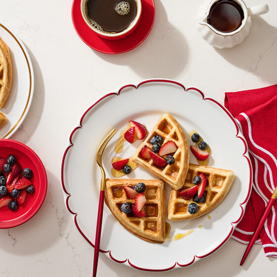 Photo of Golden Protein Waffles